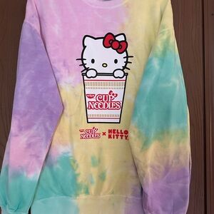 Hello Kitty Adorable tie dye sweatshirt NWOT in size M/L